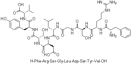 CAS 登录号：255043-68-6, L-苯丙氨酰-L-精氨酰-L-丝氨酰甘氨酰-L-亮氨酰-L-alpha-天冬氨酰-L-丝氨酰-L-酪氨酰-L-缬氨酸