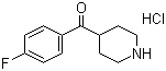 4-(4-氟苯甲酰基)哌啶盐酸盐分子结构 (CAS 25519-78-2)