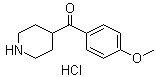 structure of CAS# 25519-82-8, 4-(4-Methoxybenzoyl)piperidine hydrochloride