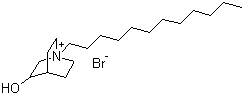 1-Dodecyl-3-hydroxy-1-azoniabicyclo[2.2.2]octane bromide molecular structure (CAS 25527-70-2)