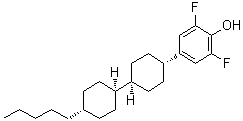 CAS 登录号：255386-65-3, 2,6-二氟-4-[(反式,反式)-4'-戊基[1,1'-联环己基]-4-基]苯酚