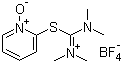 structure of CAS# 255825-38-8, 2-(1-Oxy-pyridin-2-yl)-1,1,3,3-tetramethylisothiouronium tetrafluoroborate