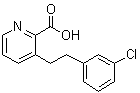 CAS 登录号：255861-48-4, 3-[2-(3-氯苯基)乙基]-2-吡啶羧酸