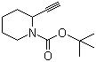 structure of CAS# 255864-58-5, tert-Butyl 2-ethynylpiperidine-1-carboxylate