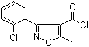 3-(2-Chlorophenyl)-5-methylisoxazole-4-carbonyl chloride molecular structure (CAS 25629-50-9)