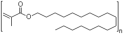 structure of CAS# 25639-21-8, Octadecyl methacrylate polymer