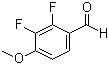 structure of CAS# 256417-11-5, 2,3-Difluoro-4-methoxybenzaldehyde