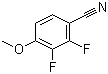 structure of CAS# 256417-12-6, 2,3-Difluoro-4-methoxybenzonitrile