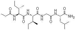 CAS 登录号：256419-86-0, N-(1-氧代丙基)-L-异亮氨酰-L-异亮氨酰甘氨酰-L-亮氨酰胺