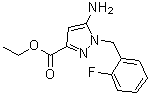 Ethyl 5-amino-1-(2-fluorobenzyl)-1H-pyrazole-3-carboxylate molecular structure (CAS 256504-39-9)
