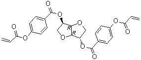 CAS 登录号：256513-67-4, 2,5-二[4-(丙烯酰氧基)苯甲酰基]异山梨糖醇酐