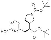 structure of CAS# 2565657-83-0, 叔丁基 (R)-3-((S)-1-(叔丁氧基)-3-(3-羟基苯基)-1-氧代丙烷-2-基)吡咯烷-1-羧酸盐