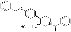 CAS 登录号：257938-65-1, (3R,4R)-1-[(1R)-1-苯基乙基]-4-[4-(苯基甲氧基)苯基]-3-哌啶醇盐酸盐