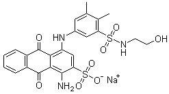 CAS 登录号：25797-81-3, 酸性蓝 277