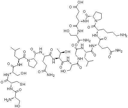 structure of CAS# 258276-95-8, Mouse leptin(116-130) amide