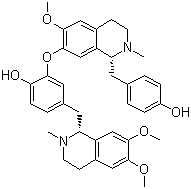 CAS # 2586-96-1, Liensinine, 4-[[(1R)-6,7-Dimethoxy-2-methyl-3,4-dihydro-1H-isoquinolin-1-yl]methyl]-2-[[(1R)-1-[(4-hydroxyphenyl)methyl]-6-methoxy-2-methyl-3,4-dihydro-1H-isoquinolin-7-yl]oxy]phenol
