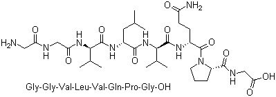 CAS # 258818-34-7, Larazotide, Glycylglycyl-L-valyl-L-leucyl-L-valyl-L-glutaminyl-L-prolylglycine