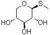 Methyl 1-thio-beta-D-xylopyranoside molecular structure (CAS 2595-45-1)