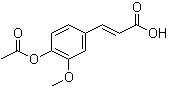 structure of CAS# 2596-47-6, 3-Methoxy-4-acetoxycinnamic acid