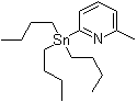 2-Methyl-6-(tributylstannyl)pyridine molecular structure (CAS 259807-95-9)