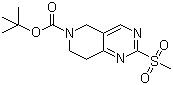 structure of CAS# 259809-79-5, tert-Butyl 7,8-dihydro-2-(methylsulfonyl)pyrido[4,3-d]pyrimidine-6(5H)-carboxylate