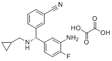 CAS # 2602377-11-5, (R)-3-((3-Amino-4-fluorophenyl)((cyclopropylmethyl)amino)methyl)benzonitrile oxalate