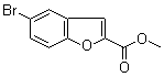structure of CAS# 26028-36-4, 5-Bromo-2-benzofurancarboxylic acid methyl ester