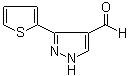 3-(Thiophen-2-yl)-1H-pyrazole-4-carboxaldehyde molecular structure (CAS 26033-27-2)