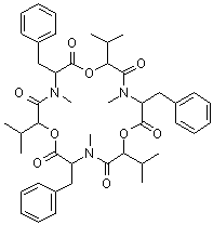 structure of CAS# 26048-05-5, Beauvericin