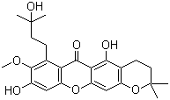 3-Isomangostin hydrate分子结构 (CAS 26063-96-7)