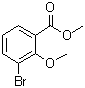 structure of CAS# 260806-90-4, 3-Bromo-2-methoxybenzoic acid methyl ester