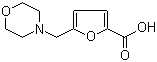 structure of CAS# 26095-36-3, 5-(Morpholin-4-ylmethyl)-2-furoic acid