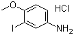 structure of CAS# 261173-06-2, 3-Iodo-4-methoxyaniline hydrochloride