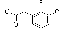 structure of CAS# 261762-96-3, 3-Chloro-2-fluorophenylacetic acid