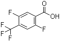 2,5-Difluoro-4-(trifluoromethyl)benzoic acid molecular structure (CAS 261945-05-5)