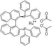 structure of CAS# 261948-85-0, Diacetato[(S)-(-)-2,2'-bis(diphenylphosphino)-1,1'-binaphthyl]ruthenium(II)