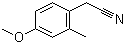 structure of CAS# 262298-02-2, 4-Methoxy-2-methylphenylacetonitrile