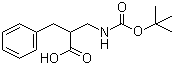 structure of CAS# 26250-90-8, N-Boc-3-amino-2-benzylpropionic acid