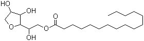 structure of CAS# 26266-57-9, 山梨醇酐单棕榈酸酯