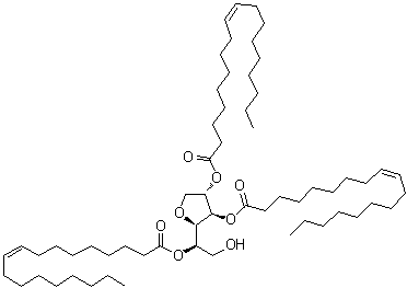 山梨醇酐三油酸酯分子结构 (CAS 26266-58-0)
