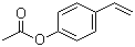 4-乙酰氧基苯乙烯分子结构 (CAS 2628-16-2)