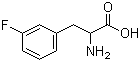 structure of CAS# 2629-54-1, DL-3-Fluorophenylalanine