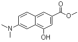 CAS 登录号：263026-75-1, 6-(二甲基氨基)-4-羟基-2-萘甲酸甲酯