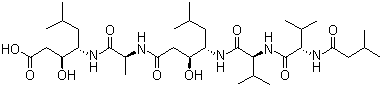 structure of CAS# 26305-03-3, Pepstatin