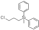 3-Chloropropyl(methyl)diphenylsilane molecular structure (CAS 2632-97-5)