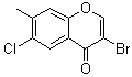 CAS 登录号：263365-48-6, 3-溴-6-氯-7-甲基-4H-1-苯并吡喃-4-酮