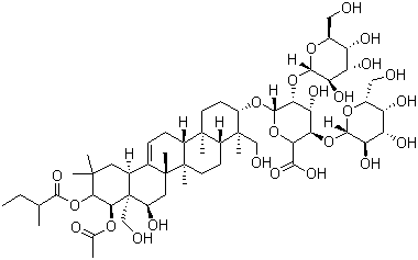 structure of CAS# 26339-90-2, Escin Ib