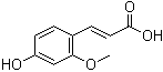 structure of CAS# 26358-19-0, 4-羟基-2-甲氧基肉桂酸