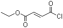 富马酸单乙酯酰氯分子结构 (CAS 26367-48-6)