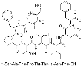 CAS # 263766-33-2, L-Seryl-L-alanyl-L-phenylalanyl-L-prolyl-L-threonyl-L-threonyl-L-isoleucyl-L-asparaginyl-L-phenylalanine